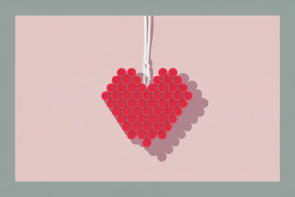 Top 10 Essential Neurodivergent Teachers Accommodations 4 neurodivergent teacher accommodations, adhd self-accommodations, a beaded heart ornament
