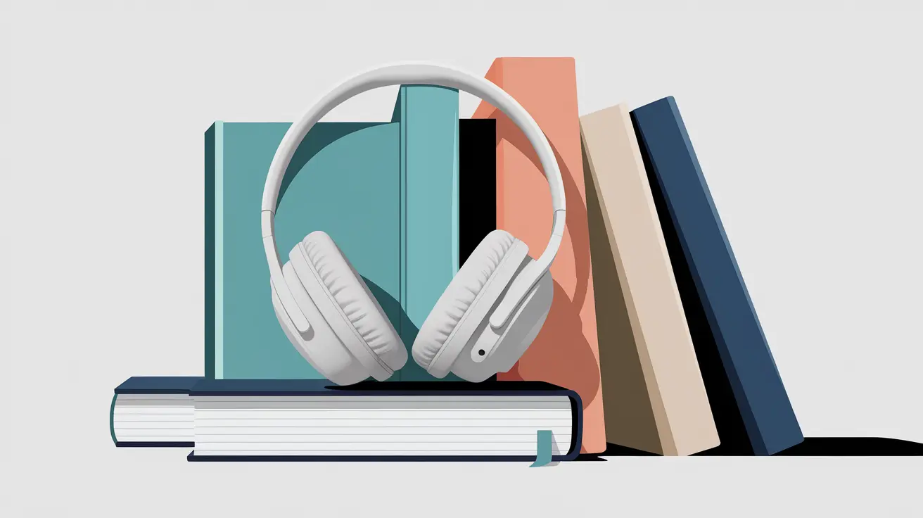 headphones by books representing audiobooks as example of neurodivergent teacher accommodations