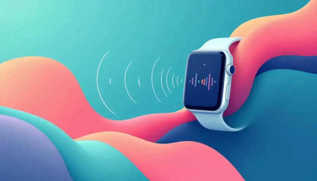 7 Apple Watch ADHD Tools for Time and Task Support 3 Apple Watch emitting haptic feedback waves, visually representing vibration reminders and alerts.