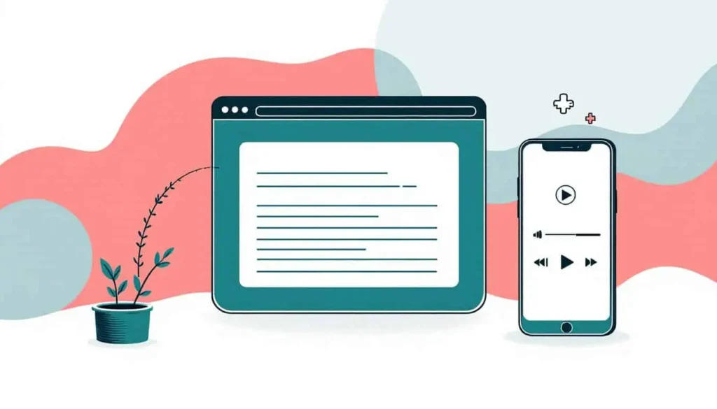What Can Speechify Do? A Teacher’s Quick Guide to Turning Reading into Listening 9 Browser and phone showing text-to-speech controls with speed and sync icons.