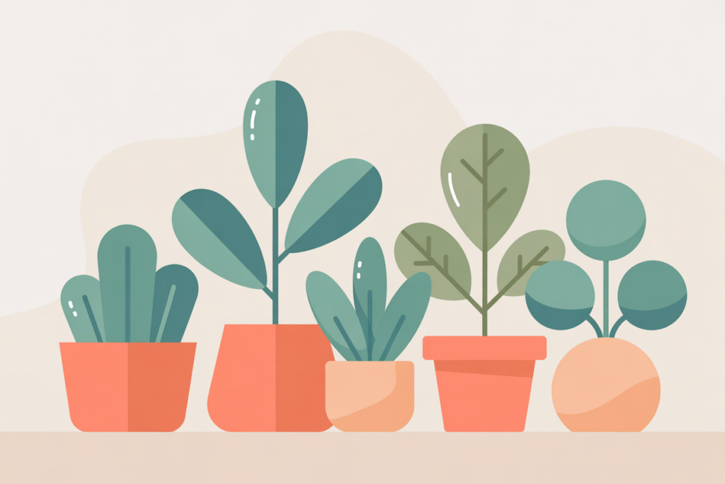 How Much Money Can Teachers Make from Side Hustles? 4 Several potted plants arranged on a light desk in soft neutral tones.