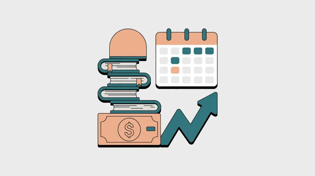 7 Side Hustles for Introverted Teachers 9 Abstract vector of financial growth with upward arrow — symbolizing quiet, remote side income.